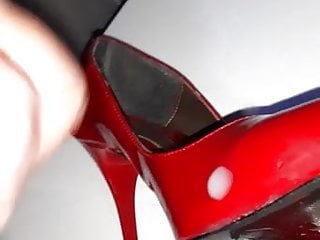 Colleague's Red Pointy Pumps Get The Load free video