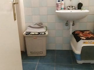 My Sub Gay Slave Eat My Cock While Sitting On The Toilet free video