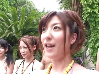 Japanese Slut Enjoys A Fuck After Sucking Cock Near The Pool free video