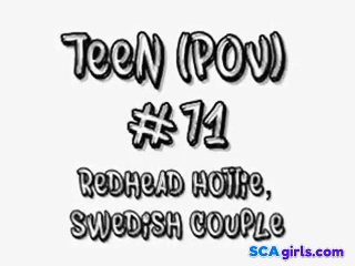 Teen (Pov) 71 Redhead Hottie, Svenskt Par